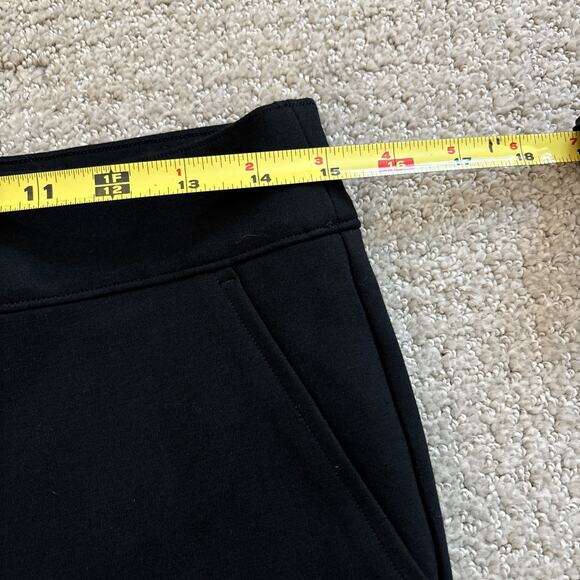 Spanx The Perfect Pant Crop Flare Women’s Sz L Black Stretch Shaping 26” In - Picture 5 of 9